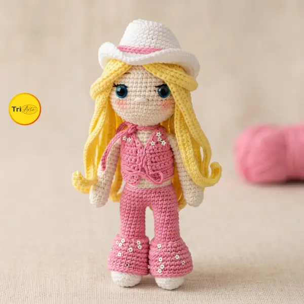 Receita de Amigurumi Barbie - PDF Ilustrado