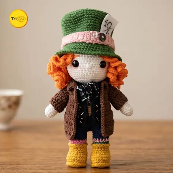 Receita de Amigurumi Chapeleiro Maluco - PDF Ilustrado