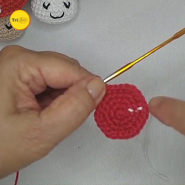 Receita de Amigurumi Chaveiro Cogumelo - PDF Ilustrado 3