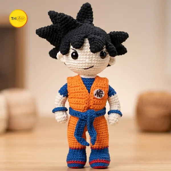 Receita de Amigurumi Goku - PDF Ilustrado
