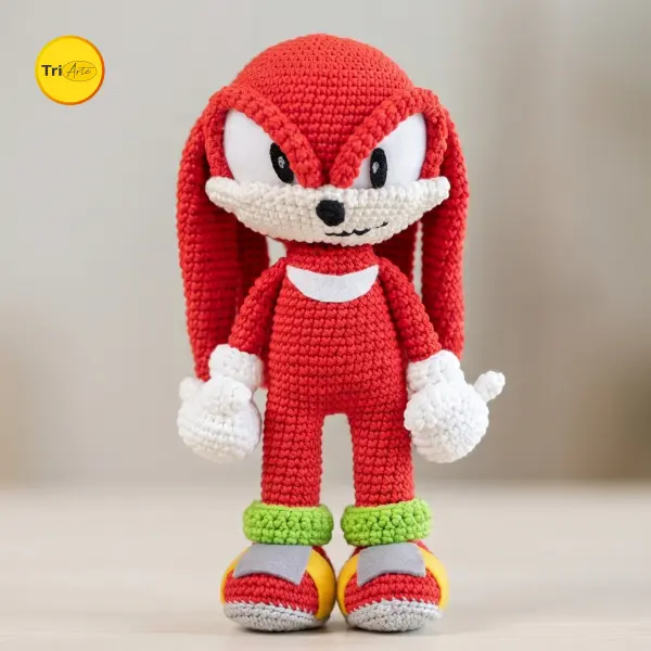 Receita de Amigurumi Knuckles - PDF Ilustrado