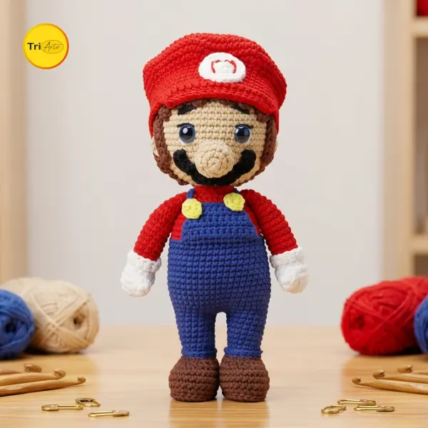 Receita de Amigurumi Mario - PDF Ilustrado