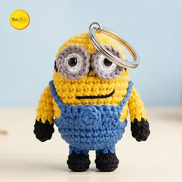 Receita de Amigurumi Chaveiro Minions - PDF Ilustrado