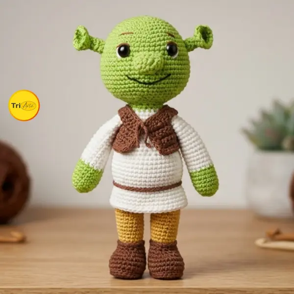 Receita de Amigurumi Shrek - PDF Ilustrado