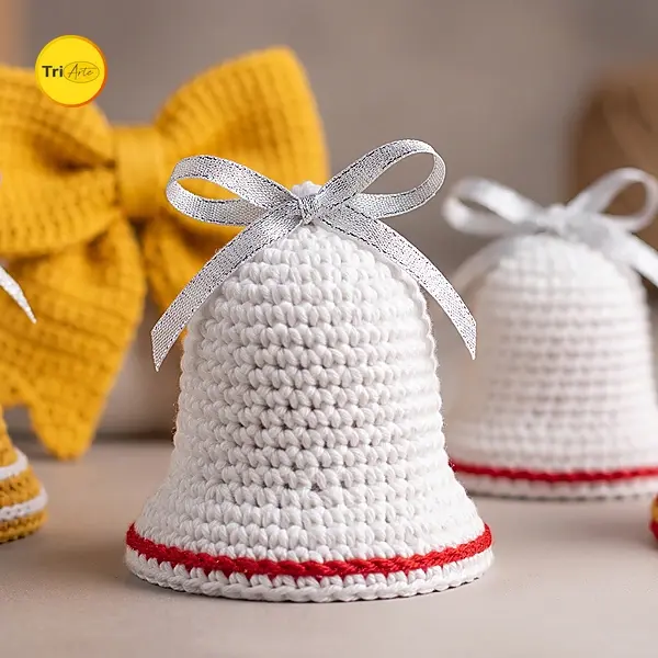 Receita de Amigurumi Sino de Natal - PDF Ilustrado