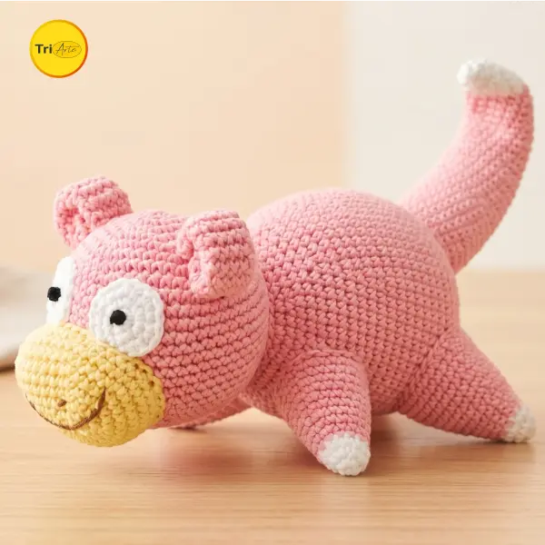 Receita de Amigurumi Slowpoke - PDF Ilustrado