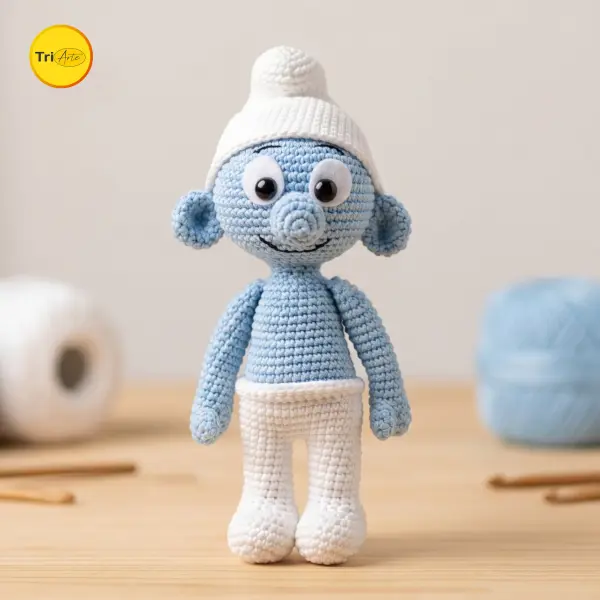 Receita Digital Smurf em Amigurumi PDF