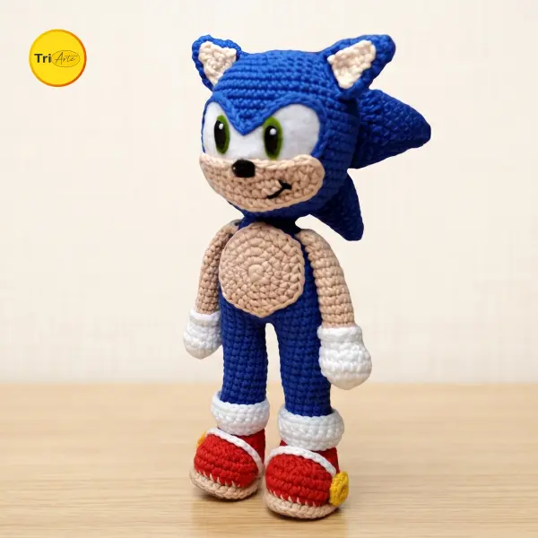 Receita de Amigurumi Sonic - PDF Ilustrado
