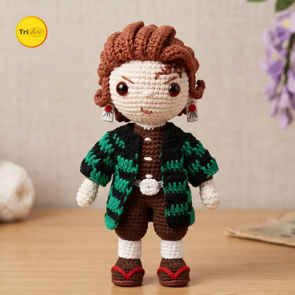 Receita de Amigurumi Tanjiro - PDF Ilustrado