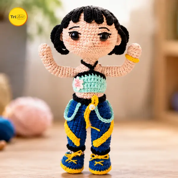 Receita de Amigurumi Zoey - Guerreiras do Kpop - PDF Ilustrado