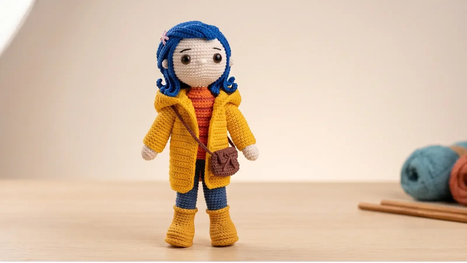 Receita de Coraline em Amigurumi