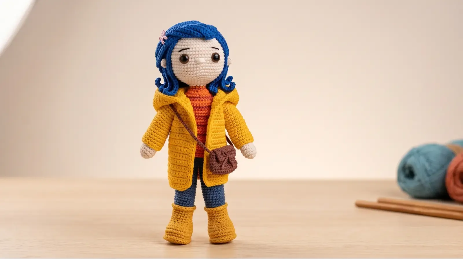 Receita de Coraline em Amigurumi