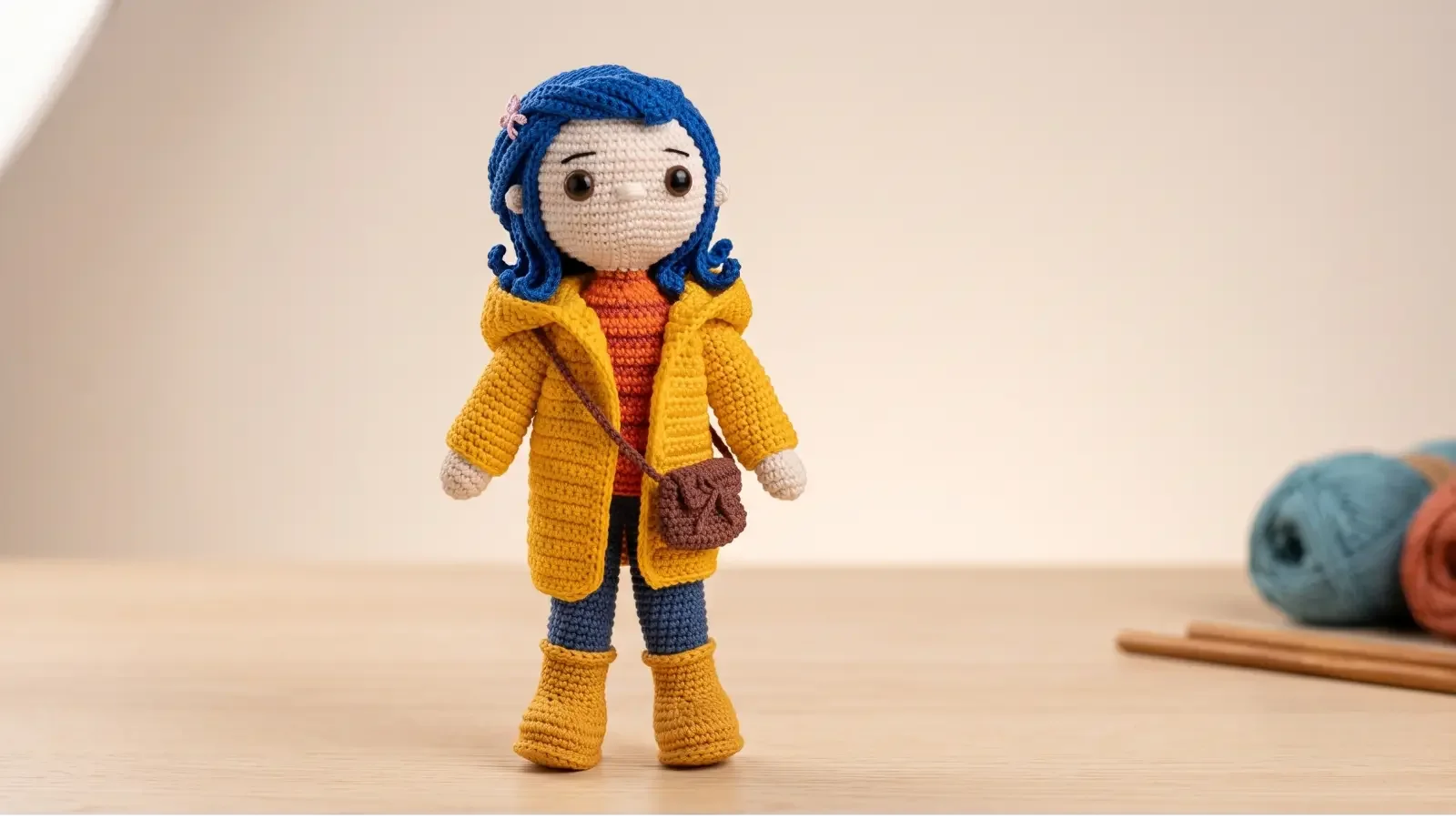 Receita de Coraline em Amigurumi