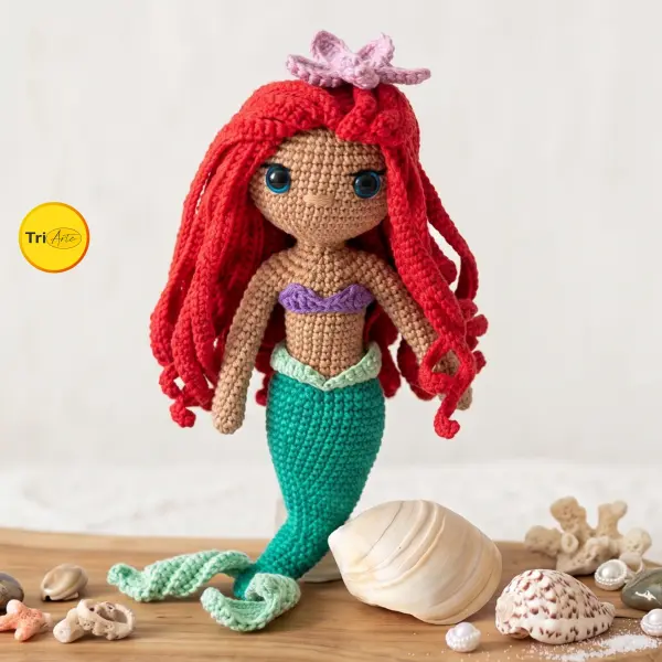 Receita de Amigurumi Ariel - PDF Ilustrado