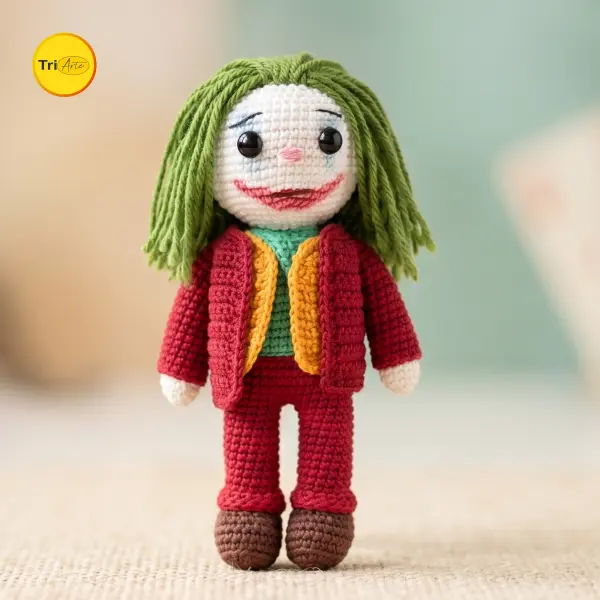 Receita de Amigurumi Coringa - PDF Ilustrado