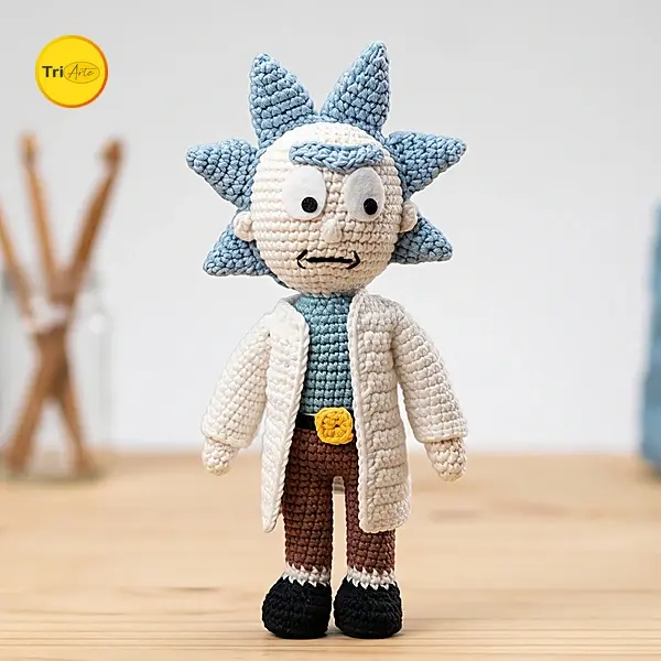 Receita de Amigurumi Rick - PDF Ilustrado
